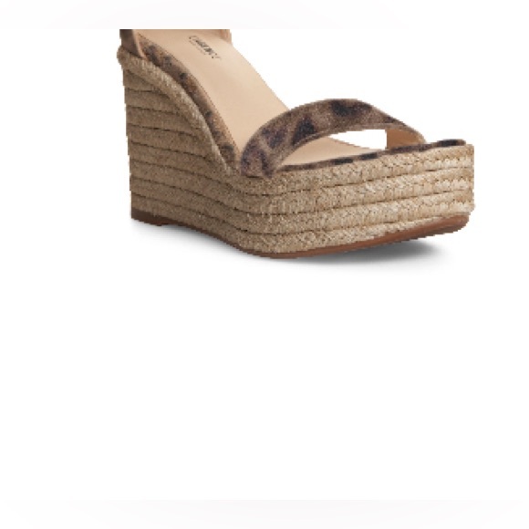 NWT L’AGENCE Platform Wedge Cheetah Espadrille - Picture 5 of 5